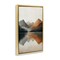 Terracotta Reflection Abstract Landscape Floating Frame Canvas Art